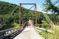 Kellam's Bridge Little Equinunk Bridge built 1889 in Equinunk Wayne County Pennsylvania in the Pocono Mountains