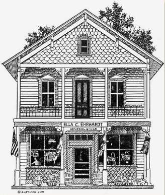 Ella Ehrhardt's General Store since 1860 in Newfoundland Wayne County Pennsylvania in the Pocono Mountains